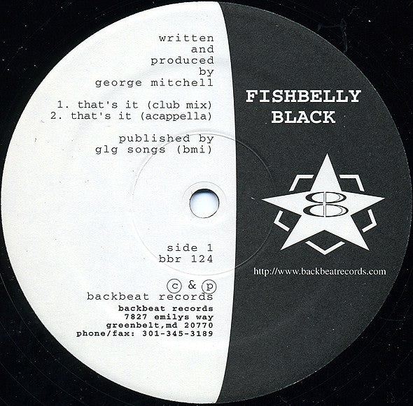 Fishbelly Black : That's It (12")