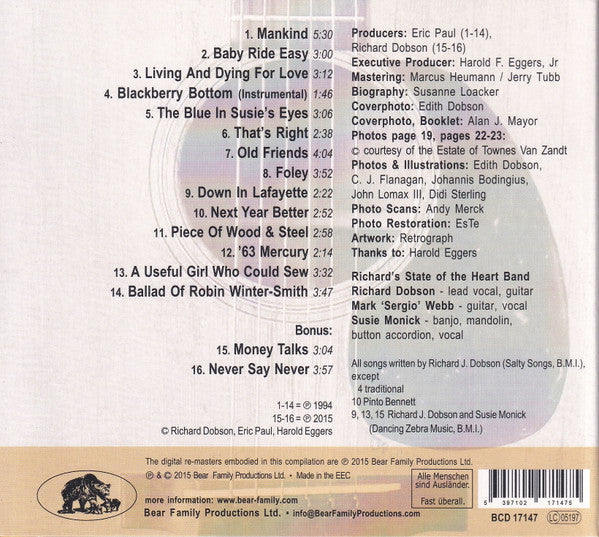 Richard Dobson : Mankind Plus (CD, Album, RE)