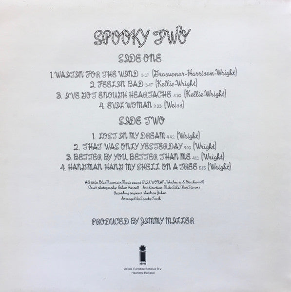 Spooky Tooth : Spooky Two (LP, Album, RE, Gat)