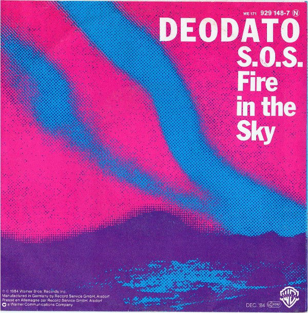 Deodato* : S.O.S. Fire In The Sky (7", Single)