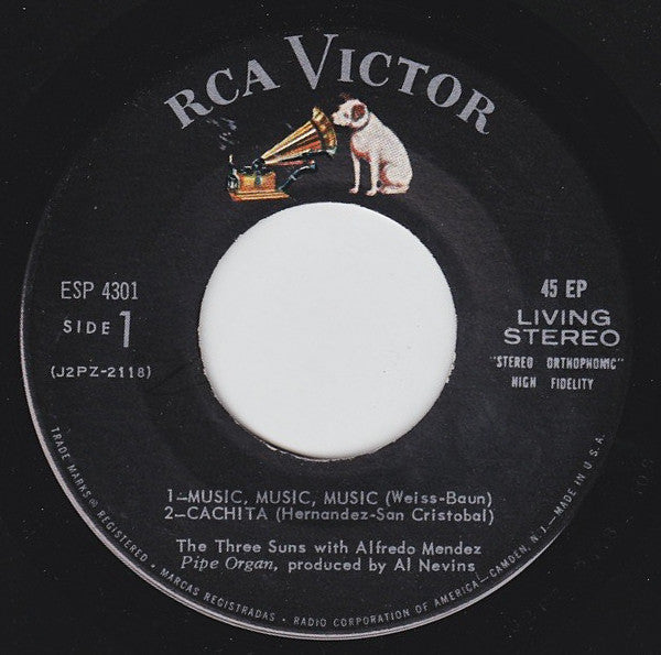 The Three Suns With Alfredo Mendez : The Things I Love In Hi-Fi (7", EP)