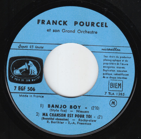 Franck Pourcel Et Son Grand Orchestre : Finies Les Vacances... (7", EP)