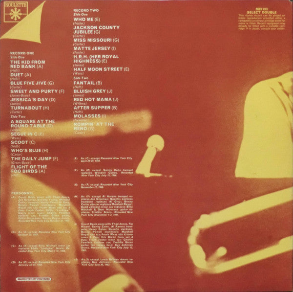 Count Basie & His Orchestra* : The Kid From Red Bank Volume Two (2xLP, Comp)