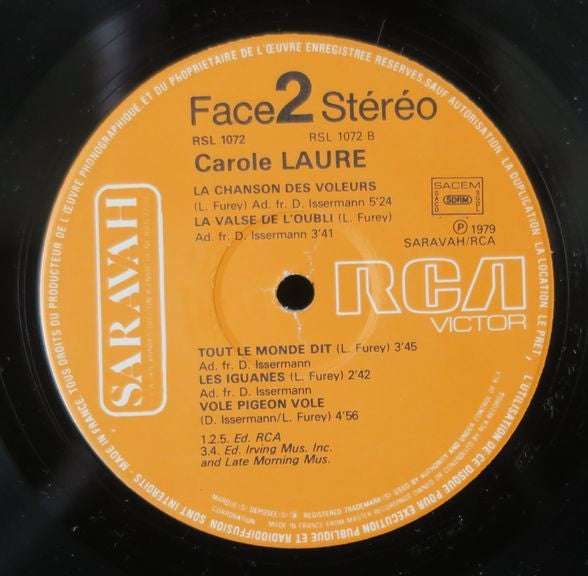 Carole Laure : Alibis (LP, Album, Gat)