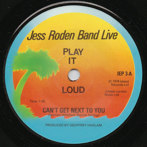 The Jess Roden Band : Live! (7", Single)