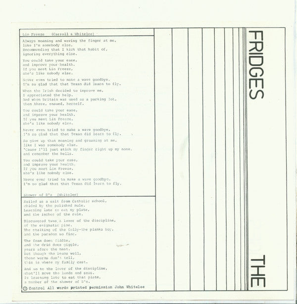 The Fridges : E.P. (7", EP)