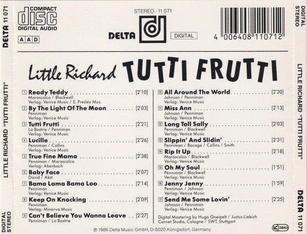 Little Richard : Tutti Frutti (CD, Comp)