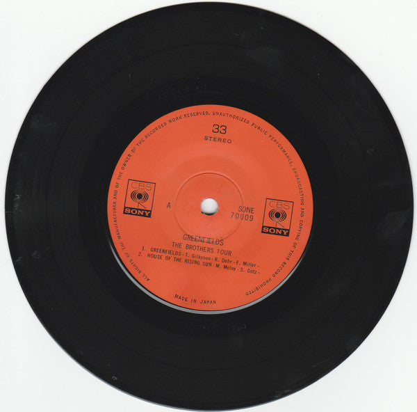 The Brothers Four : Greenfields (7", EP)