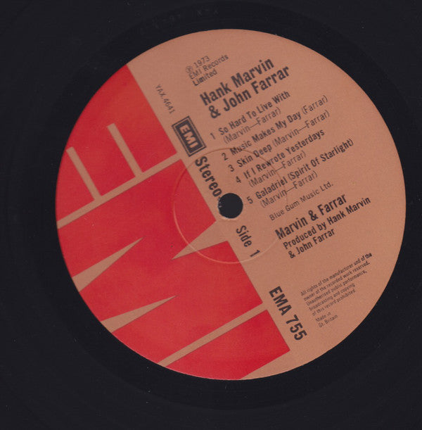 Hank Marvin, John Farrar : Hank Marvin & John Farrar (LP, Album, Gat)