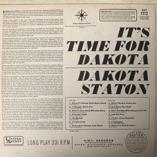 Dakota Staton : It's Time For Dakota  (LP)
