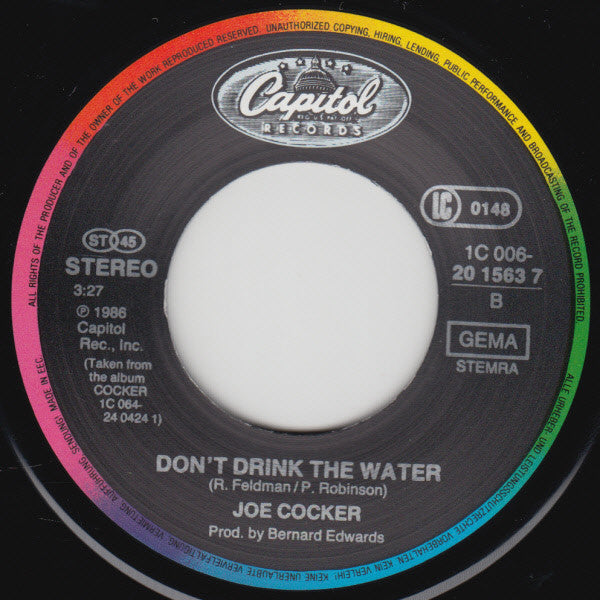 Joe Cocker : Now That You're Gone (7", Single)