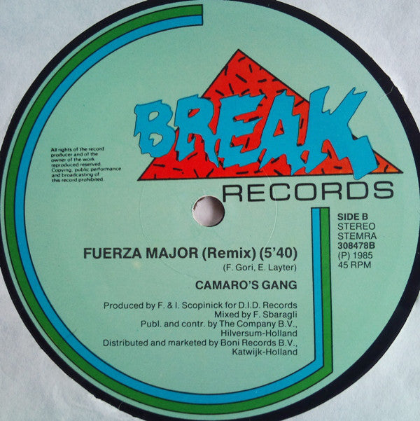 Camaro's Gang : Ali Shuffle (12")