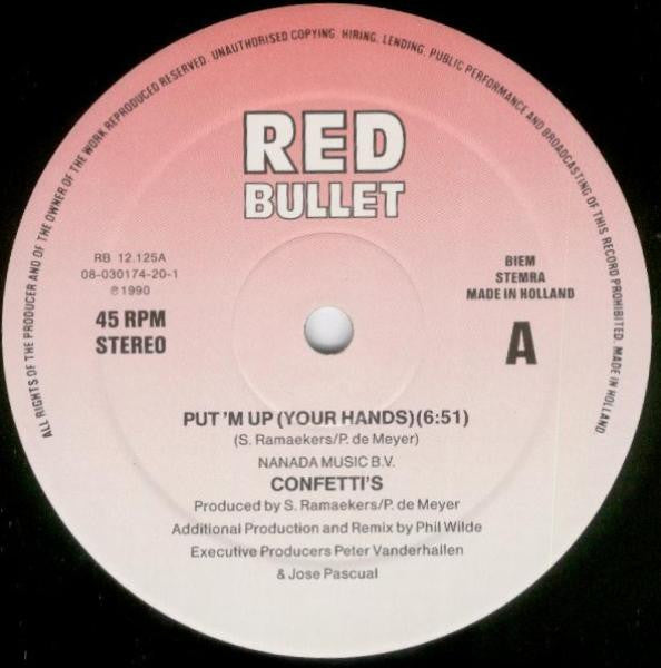 Confetti's : Put'm Up (Your Hands) (12")