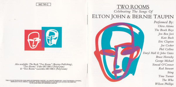 Various : Two Rooms - Celebrating The Songs Of Elton John & Bernie Taupin (CD, Album)