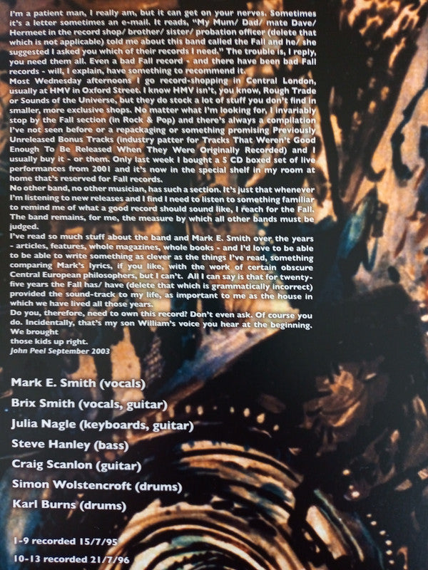 The Fall : Live At The Phoenix Festival '95 (LP, Gat)