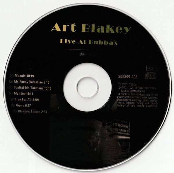 Art Blakey : My Ideal - Live At Bubba's (CD, Comp)