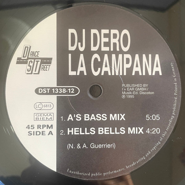 DJ Dero : La Campana (12")