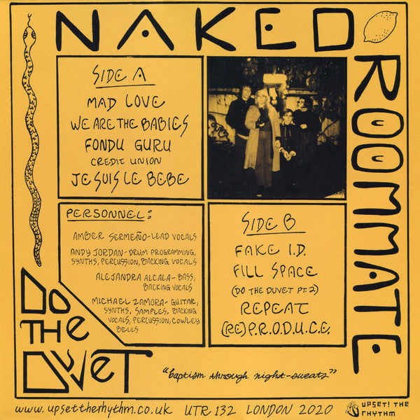 Naked Roommate : Do The Duvet (LP, Album, Ltd, Yel)