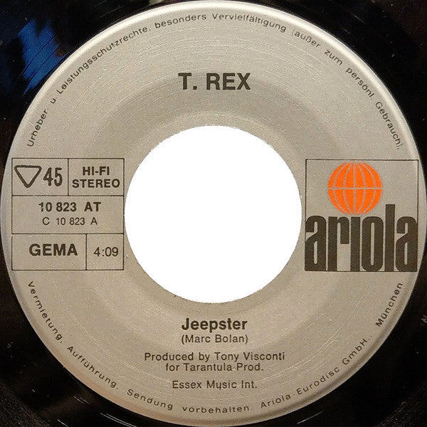 T. Rex : Jeepster (7", Single)
