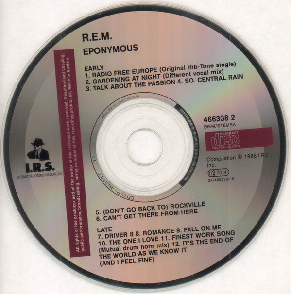 R.E.M. : Eponymous (CD, Comp, RE)