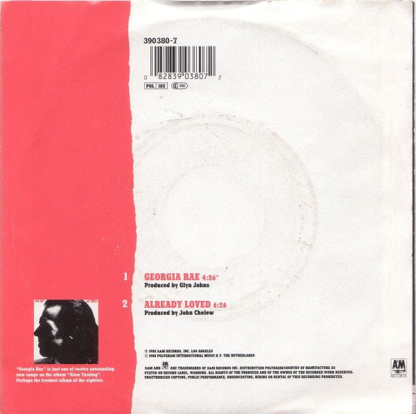 John Hiatt : Georgia Rae (7", Single)