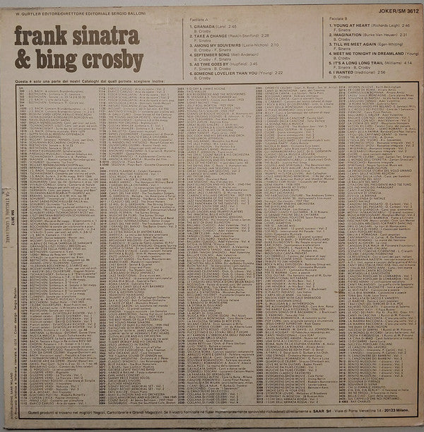 Frank Sinatra & Bing Crosby : Frank Sinatra & Bing Crosby (LP, Comp)