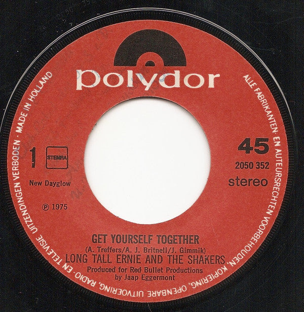 Long Tall Ernie And The Shakers : Get Yourself Together (7", Single)