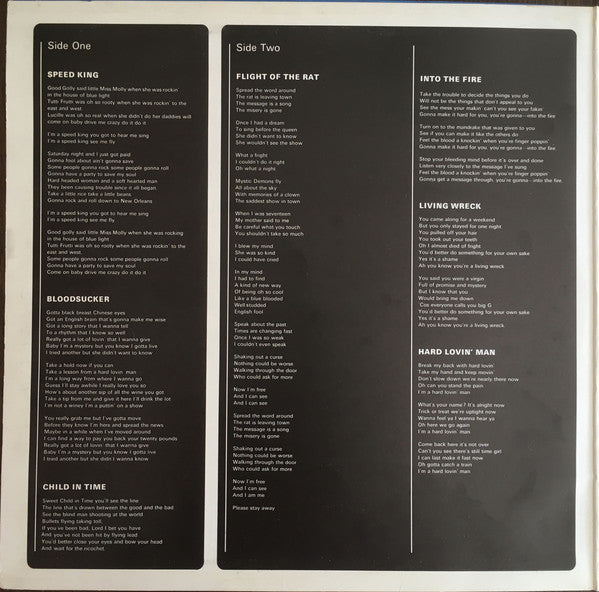 Deep Purple : Deep Purple In Rock (LP, Album, Gat)