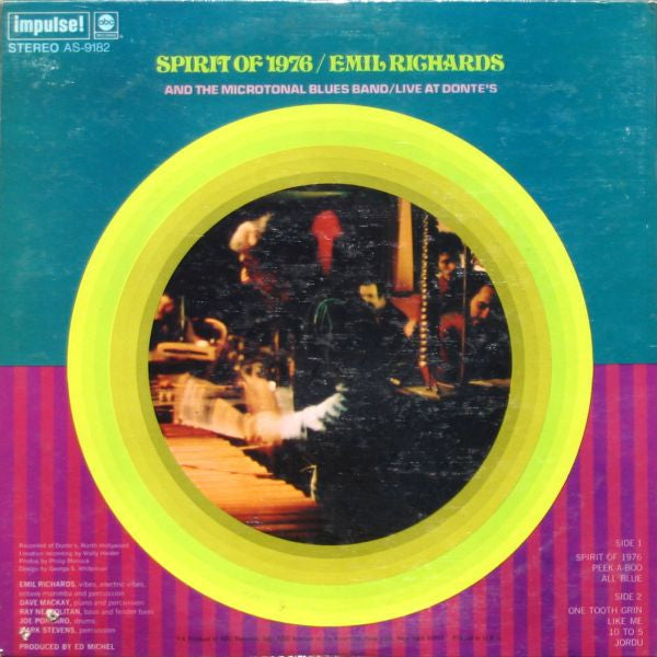 Emil Richards And The Microtonal Blues Band* : Spirit Of 1976 / Live At Donte's (LP, Album)
