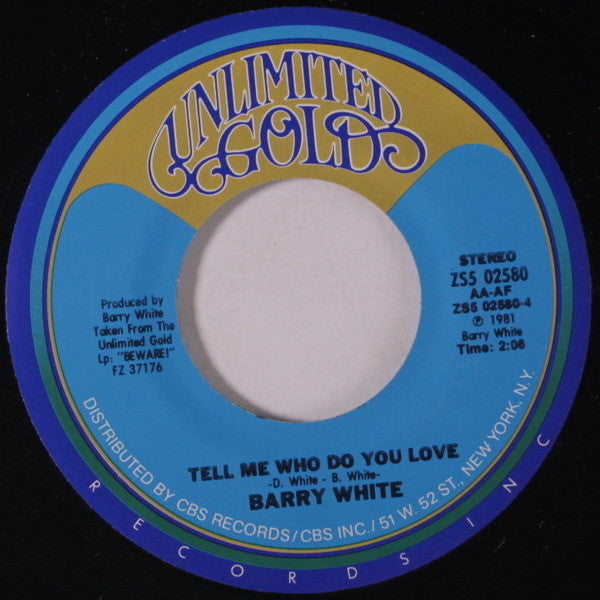 Barry White : Beware (7", Styrene, Ter)