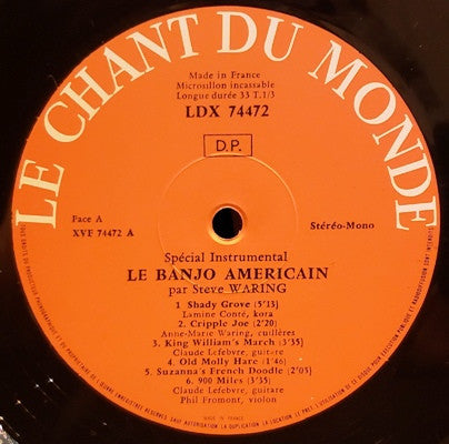 Steve Waring : Le Banjo Américain (LP, Tri)