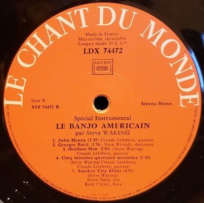 Steve Waring : Le Banjo Américain (LP, Tri)