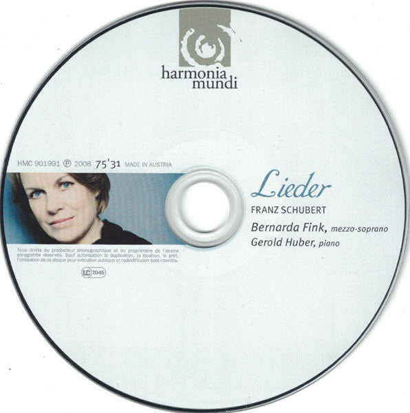 Franz Schubert, Bernarda Fink, Gerold Huber : Lieder (CD)