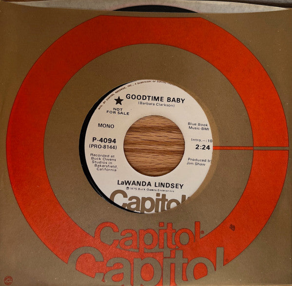 Lawanda Lindsey : Goodtime Baby (7", Promo)