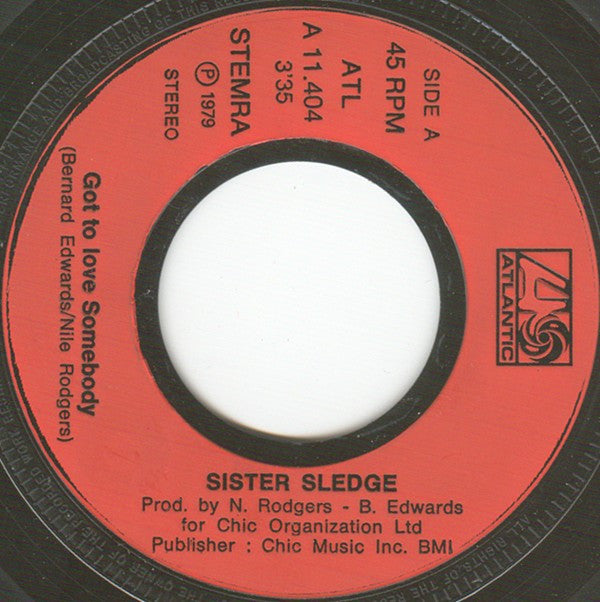 Sister Sledge : Got To Love Somebody (7", Single)