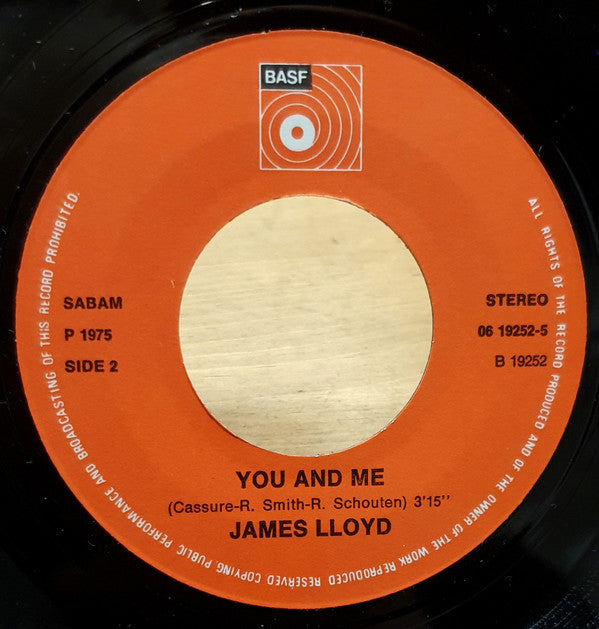 James Lloyd : Like A Fool / You And Me (7")