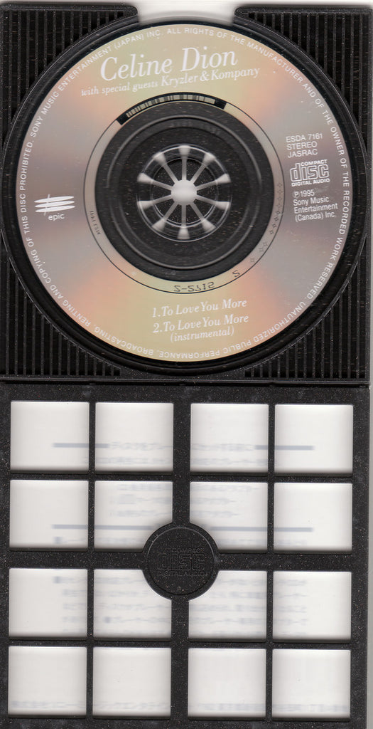 Céline Dion With Special Guests Kryzler & Kompany : To Love You More (CD, Mini, Single)