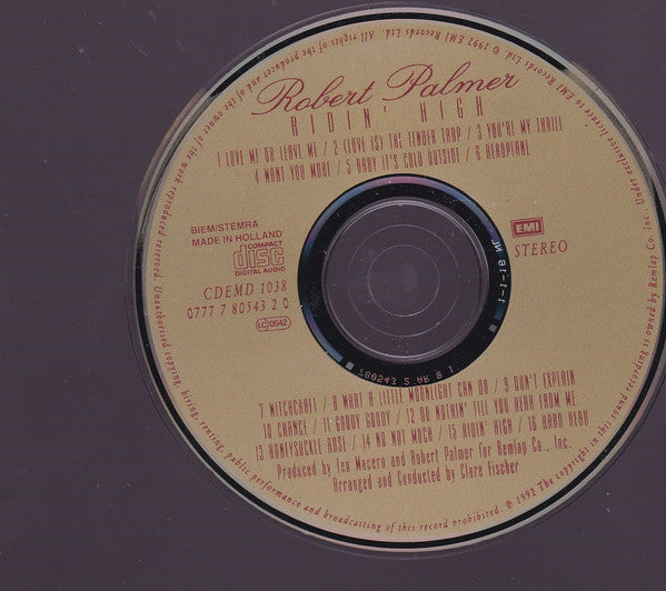 Robert Palmer : Ridin' High (CD, Album)