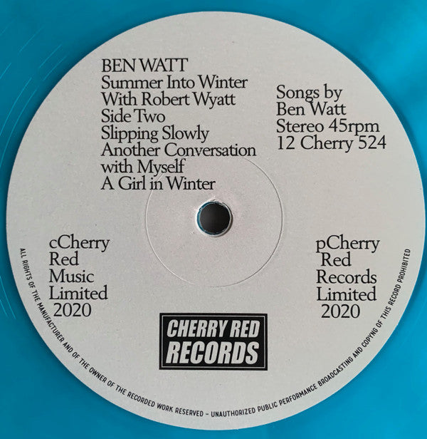 Ben Watt With Robert Wyatt : Summer Into Winter (12", EP, RSD, Ltd, RE, RM, Tur)