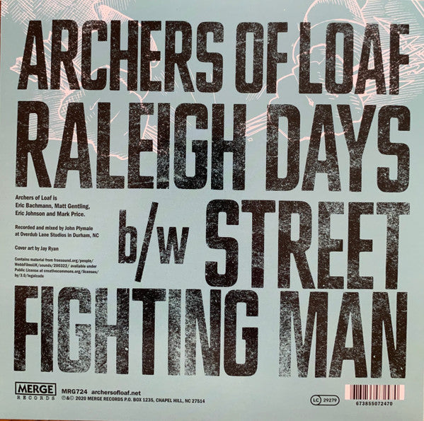 Archers Of Loaf : Raleigh Days (7")