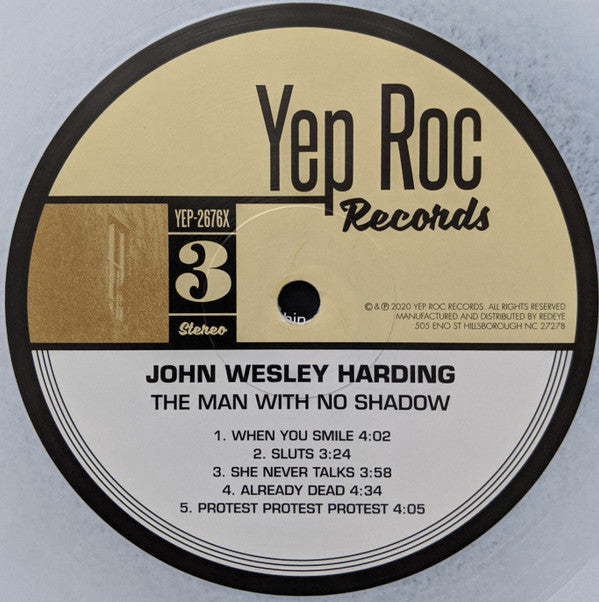 John Wesley Harding : The Man With No Shadow (2xLP, Album, RSD, Cre)