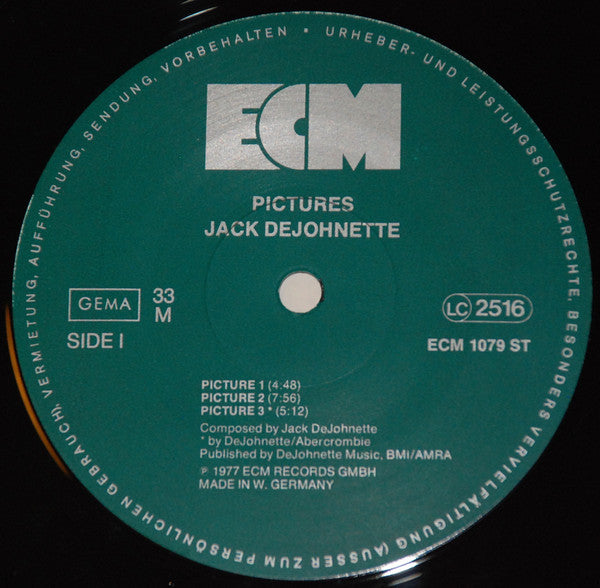 Jack DeJohnette : Pictures (LP, Album)
