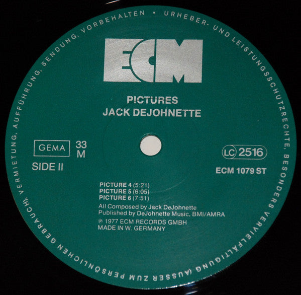 Jack DeJohnette : Pictures (LP, Album)
