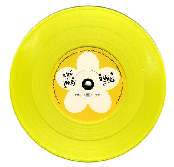 Katy Perry : Daisies (7", Single, Ltd, Yel)