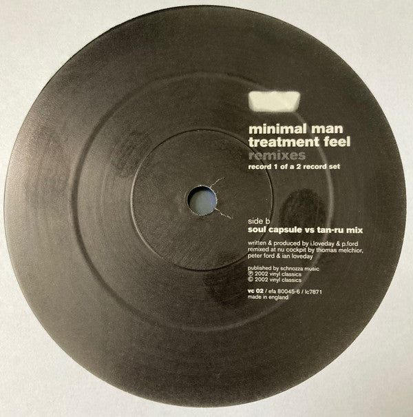 Minimal Man : Treatment Feel (Remixes) (12")