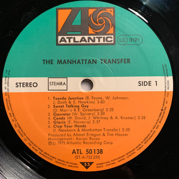The Manhattan Transfer : The Manhattan Transfer (LP, Album, RE)