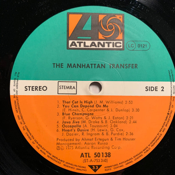 The Manhattan Transfer : The Manhattan Transfer (LP, Album, RE)