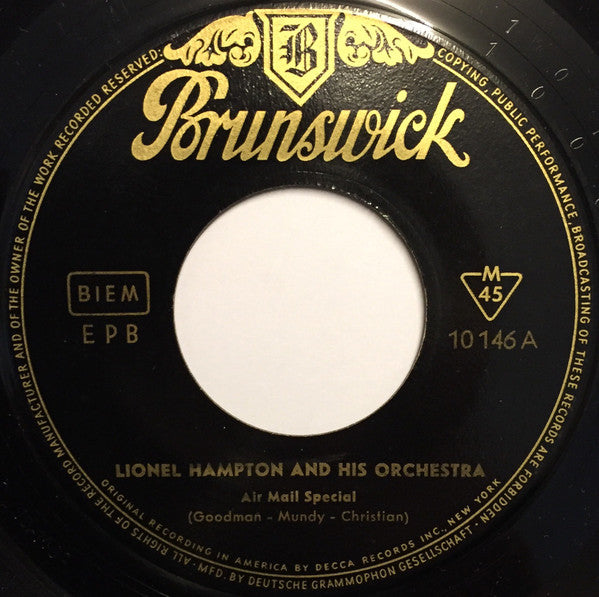 Lionel Hampton And His Orchestra : Air Mail Special (7", EP, Mono)