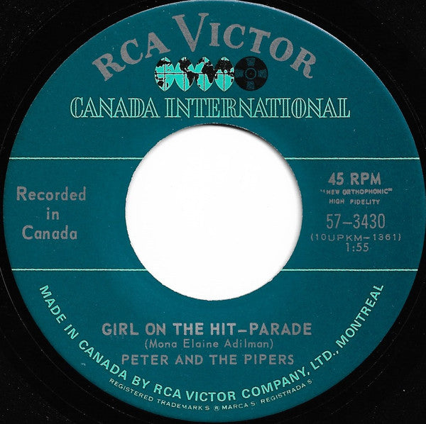 Peter And The Pipers : Rockin' to Mars (7")