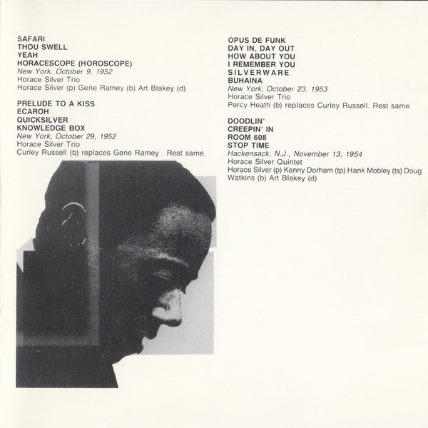 Horace Silver : Safari (1952 - 1954) (CD, Comp)